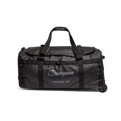 Afbeelding van Berghaus Gladius Wheel, rol duffel met handvat 140 liter zwart