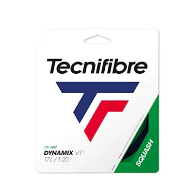 Afbeelding van TECNIFIBRE Uniseks SQUASH snaar vulling 12 meter DYNAMIX VP zwart 1,25