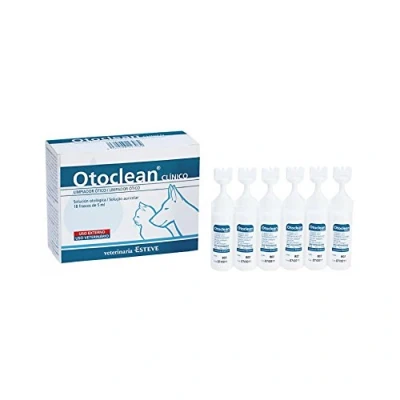 Afbeelding van Veterinaire hygiëne Detergente Auricolare Per Cani E Gatti Otoclean 18 Fiale Da 5 ml