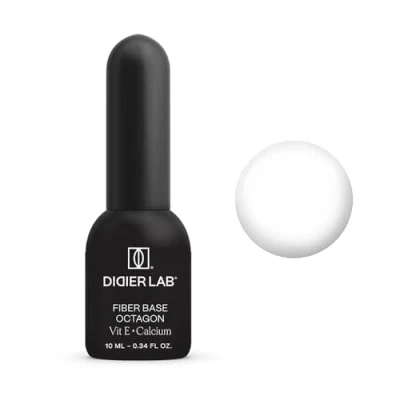 Afbeelding van DIDIER LAB Premium Fiberglas Gel Nagelbasis Octagon Transparante UV Base Coat zonder HEMA en TPO Sterke basislak voor nagels met vitaminen mineralen Soak Off nagellak 10 ml