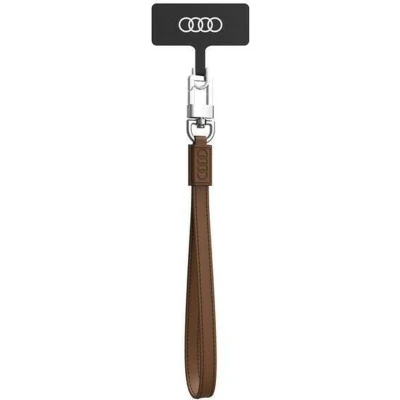 Afbeelding van Audi Universele Lederen Telefoonkoord Polsstrap Geschikt voor alle Smartphones Bruin