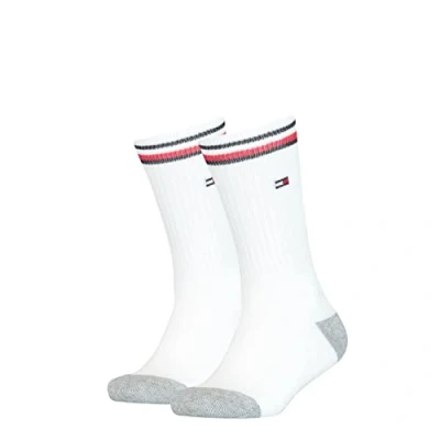 Afbeelding van Tommy Hilfiger Crew Sock voor heren, verpakking van 2 stuks, wit, 27