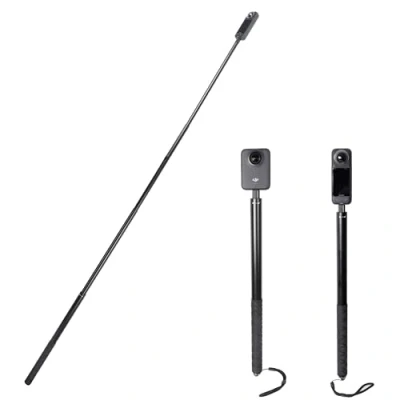 Afbeelding van PellKing Lange 200cm (78inch) Onzichtbare Selfie Stick voor Insta360 ONE X3, X2, X, R, RS, Insta 360 Camera 1/4&quot; Extended Monopod Pole
