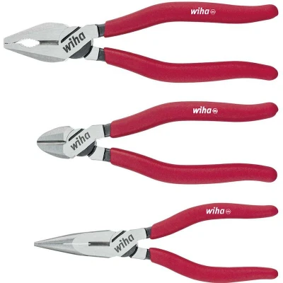 Afbeelding van Tangenset Wiha 3 stuks (Combinatietang, Punttang, Zijkniptang)