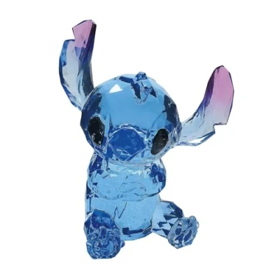 Afbeelding van Enesco Facetten Disney Lilo en Stitch zittend beeldje, 15,5 cm, blauw
