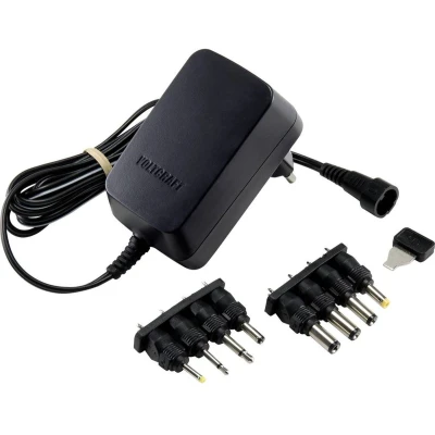 Afbeelding van VOLTCRAFT VC 11258690 Stekkernetvoeding, instelbaar 3 V/DC, 4.5 5 6 7.5 9 12 V/DC 1 A W Uitgangsspanning regelbaar