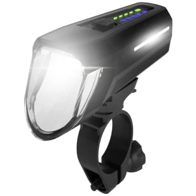 Afbeelding van FISCHER FAHRRAD Frontlicht 100 Lux Koplamp LED werkt op een accu Zwart