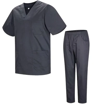 Afbeelding van MISEMIYA Uniseks schrobset medisch uniform met bovendeel en broek ref.8178, Grijs 21, 5XL
