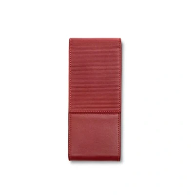 Afbeelding van Lamy A316 Lederwaren Hoogwaardig nappaleder etui 859 in de kleur rood voor 3 schrijfgerei