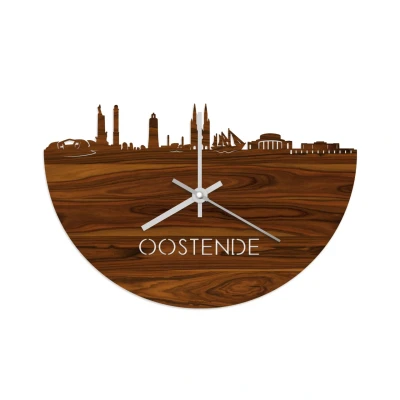 Afbeelding van Skyline Klok Oostende Palissander