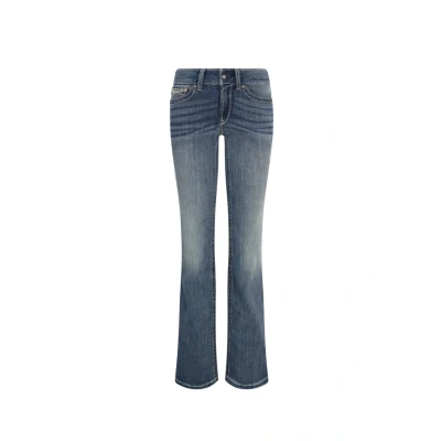 Afbeelding van ARIAT Dames R.e.a.l. Mid Rise Stretch Entwined Boot Cut Jean, Oceaan, XXL