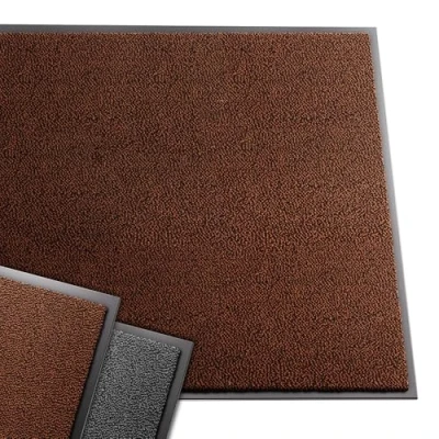 Afbeelding van VOUNOT Deurmat, entreemat, voor binnen en buiten, antislip, stofdicht, waterdicht, wasbaar, 90 x 150 cm, bruin