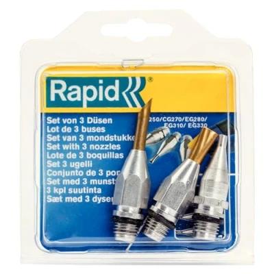 Afbeelding van Rapid Set Mondstukken voor Lijmpistool (Breed, Lang en Standaard)