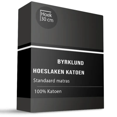 Afbeelding van Byrklund Hoeslaken Katoen 180x200 cm Oud Roze