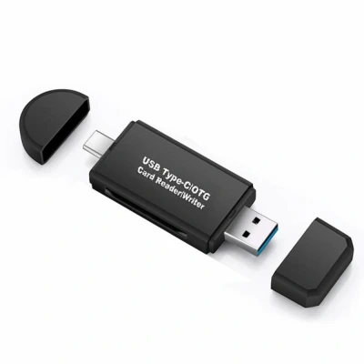 Afbeelding van USB 3.1 kaartlezer Zwart Allteq
