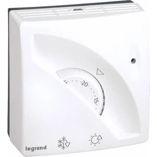 Afbeelding van Legrand thermostaat opbouw wisselcontact wit 049898
