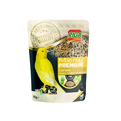 Afbeelding van Riga Premium Menu voor Canaries Mix van zaden, granen en plantaardige eiwitten Tri Nutrition Concept Helpt bij een optimale darmwerking 1 kg