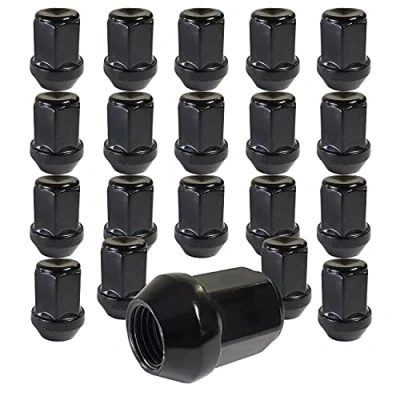 Afbeelding van TRACER 20 zwarte wielmoeren, kegelband, gesloten, M14x1,5, compatibel met Chrysler, Ford, Land Rover, Opel