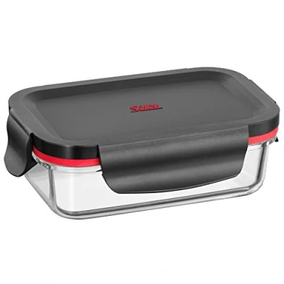 Afbeelding van Silit Storio Voorraaddoos 15 x 10 cm, glazen container met deksel, voorraadpot, luchtdicht aroma vershouddoos voor het bereiden, bewaren en serveren
