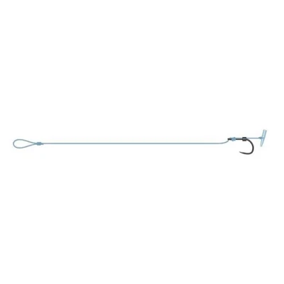 Afbeelding van Dam Detek Method Push Stop Rig Barbless 8 0.28Mm 5kg 11Lbs 10cm Witvis onderlijn