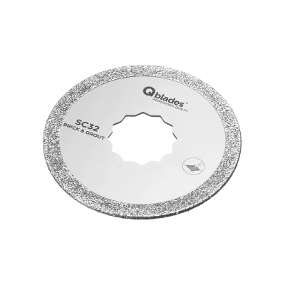 Afbeelding van Qblades SC32 multitool diamantzaagblad Steen en Beton 63mm (Supercut)