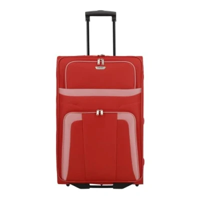 Afbeelding van Travelite ORLANDO klassieke trolley met zachte schaal in tijdloos design, rood, 73 cm (Trolley L), 2w