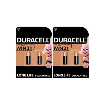 Afbeelding van 4 x Duracell MN21 A23 23A (2 blisters met 2 batterijen) batterijen