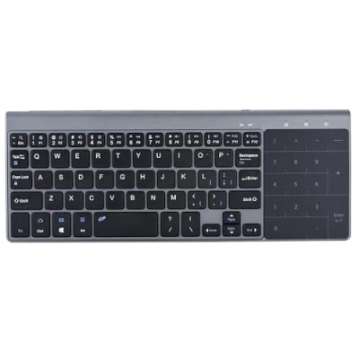 Afbeelding van draadloos toetsenbord, 2,4 GHz, draagbaar, toetsenbord met gevoelig touchpad, compatibel Windows/Android/voor iOS