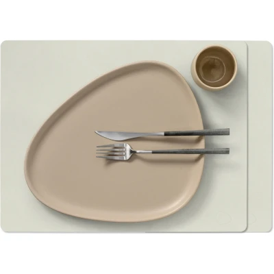 Afbeelding van LIND DNA Placemat/Onderleggers Nupo Leer Linen 45 x 35 cm 2 Stuks