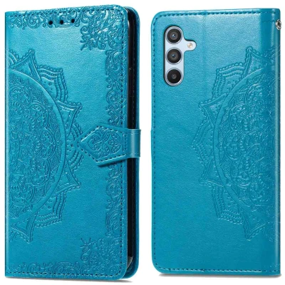 Afbeelding van Samsung Galaxy A54 (5G) Hoesje Kunstleder iMoshion Bookcase Turquoise Telefoonhoesje