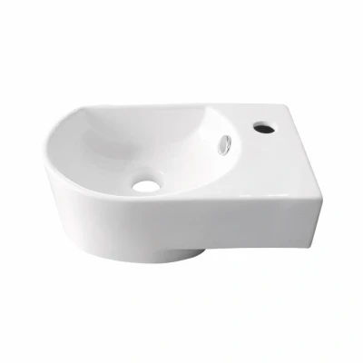 Afbeelding van Fontein VM Go Flexy Rechts 41x27x14.2cm Porselein Glans Wit Met Overloop