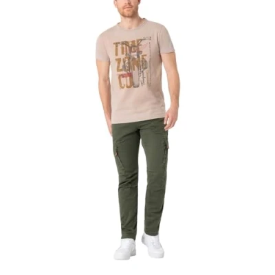 Afbeelding van TIMEZONE Heren Cargo Broek REGULAR BENTZ regular/straight Groen 31W / 32L Volwassenen