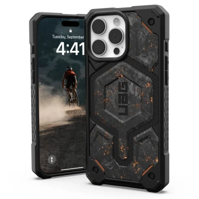 Afbeelding van Apple iPhone 16 Pro Max MagSafe Hoesje Kunststof UAG Hardcase/Backcover Zwart Telefoonhoesje Shockproof/Valbescherming