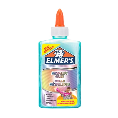 Afbeelding van Elmer&#039;s Kinderlijm metallic 147ml blauw