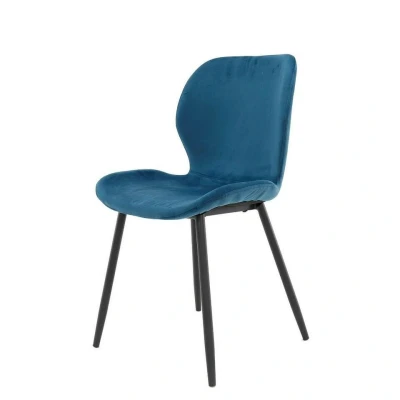 Afbeelding van Fraaai Verona eetkamerstoel Velvet blauw