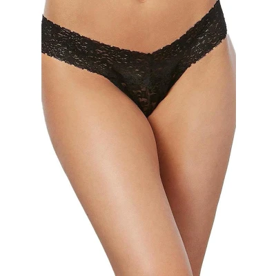 Afbeelding van Lace Thong One Size Black