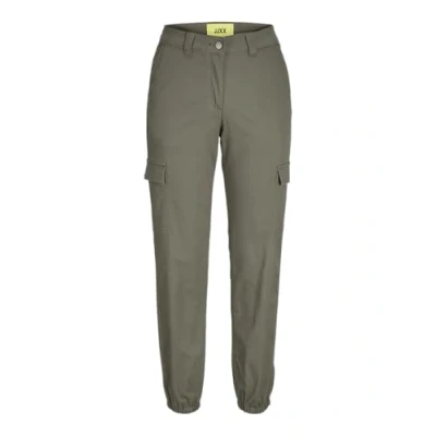 Afbeelding van JJXX ZOE Cargobroek, Dames, Maat: Medium, Dusty olive