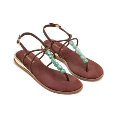 Afbeelding van Gioseppo Millville Teensandalen, Dames, Maat: 37, Marron Hoogwaardig imitatieleer