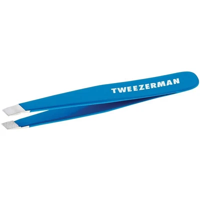 Afbeelding van Tweezerman Studio Line Mini Slant Tweezer Bahama Blue RVS/Blauw