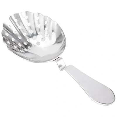 Afbeelding van Julep Strainer, Professionele Roestvrijstalen Staafzeef Cocktailzeef voor Thuis of Commerciële Bar