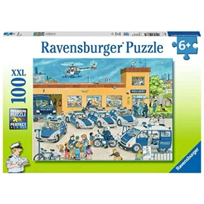 Afbeelding van Ravensburger Puzzel Politiebureau 100XXL stukjes Kinderpuzzel