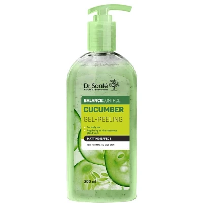 Afbeelding van Natuurlijke gezicht peelinggel Matterend effect Komkommer groene thee scrub 200ml
