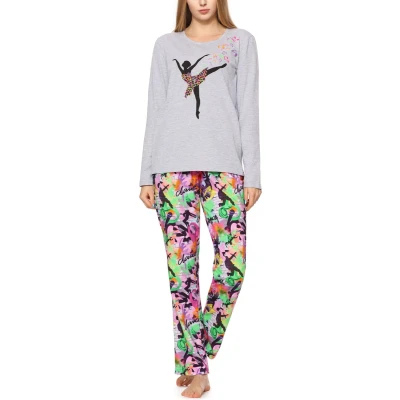 Afbeelding van Merry Style Dames Pyjama Lange mouwen broek Katoen MS MS10 169 PJ Marine Cadeau S