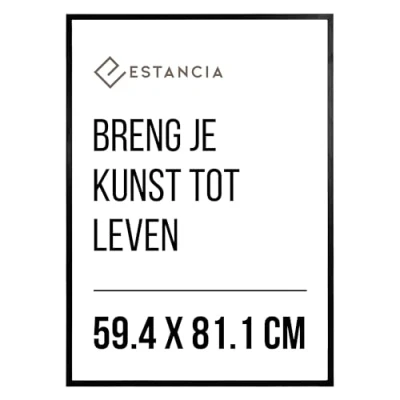 Afbeelding van Fotolijst Estancia Zwart 59,4 x 81,1 cm (A1) met Onbreekbaar Plexiglas Din A1