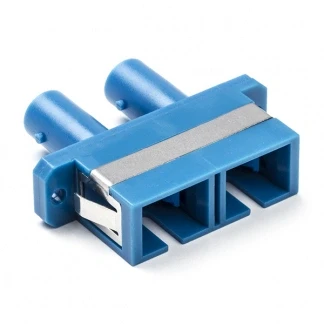 Afbeelding van Glasvezel koppelstuk SC naar ST (Duplex, Singlemode/Multimode)