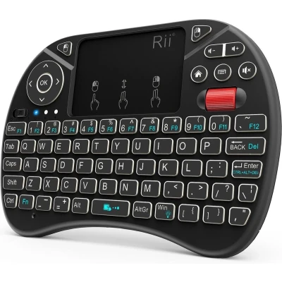 Afbeelding van Rii i8X RGB toetsenbord RF Draadloos QWERTY Engels Zwart