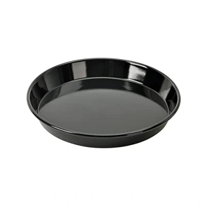 Afbeelding van Original Kaiser Inspiration Bakplaat voor pizzaplaat, rond, 32 cm, antiaanbaklaag, snijbestendige emaille bodem, vaatwasmachinebestendig, vormvast, zwart