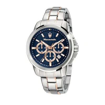 Afbeelding van Maserati Successo Chronograaf, Heren, Maat: One Size, Blau