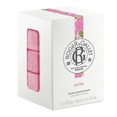 Afbeelding van Roger &amp; Gallet Rose Savon 3 x 100 g uniseks product met geur