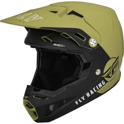 Afbeelding van Fly Racing 2024 Formula CC Centrum Crosshelm Mat Olijf Groen / Zwart maat XL